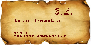 Barabit Levendula névjegykártya